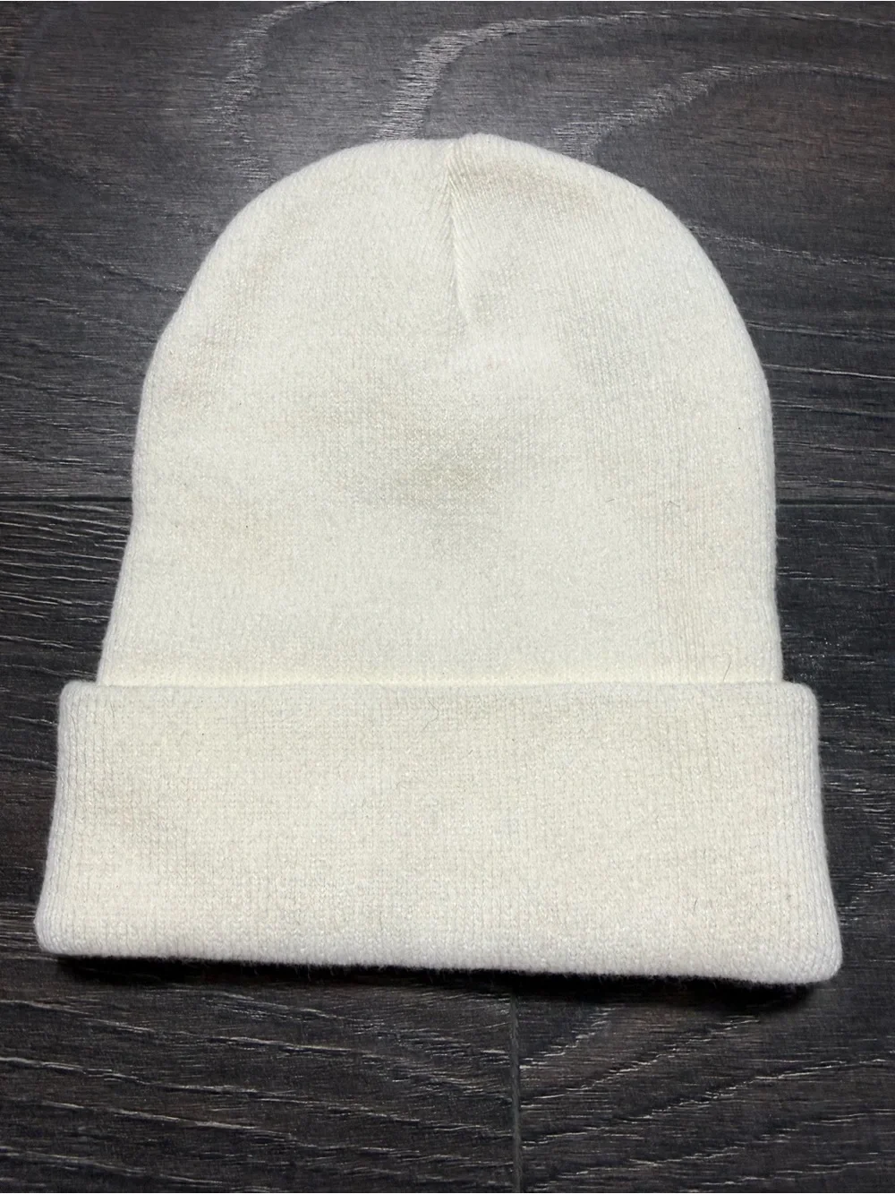Binky Bro Toddler White Cuffed Knit Beanie
